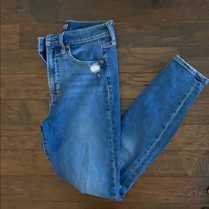 GAP Sky High Rise True Skinny Ankle Jeans